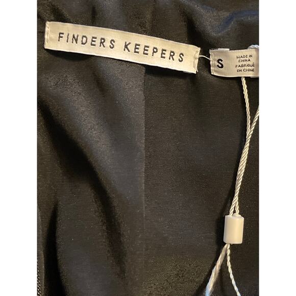 Finders Keepers GO ALL NIGHT Black White Backless Sleeveless Sheath Dress Small - Picture 8 of 8
